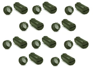 (10) 3-In-1 Waterproof Match Container Signal Mirror Striker Storage Green - Picture 1 of 6