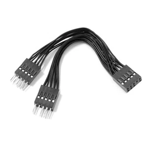 Audio Expansion Cable HDAUDIO 9pin 10CM Y type plit Two - Afbeelding 1 van 8