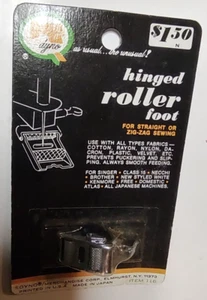 NOS Dyno Hinged Roller Foot Fits Singer, Brother & Others Straight Zig-Zag - Picture 1 of 5