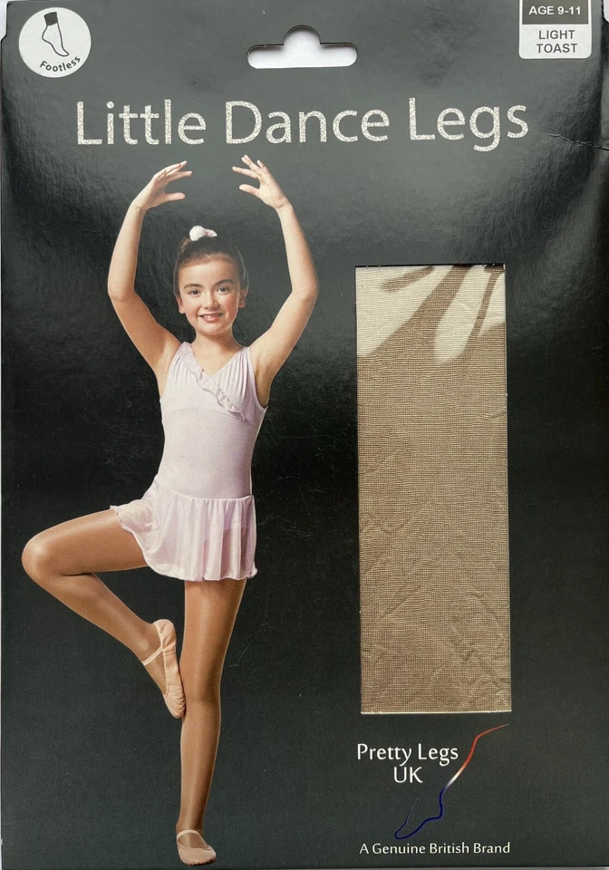 CHILDRENS GIRLS Pretty Legs Light Toast Footless Dance Tights ages 5 to 13