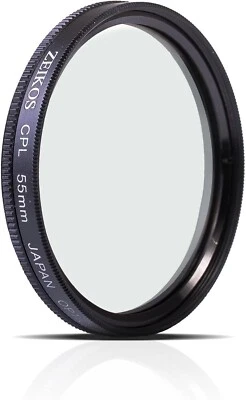 Zeikos 55mm Circular Polarizer Filter ZE-CPL55 - Image 1 of 3