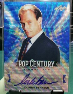 Corbin Bernsen 2019 Leaf Pop Century Signatures/20 Blue Wave BA-CB1 Major League