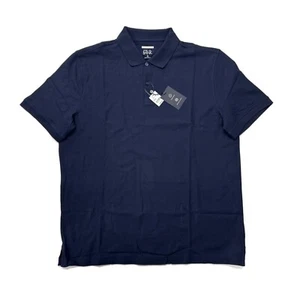 Jos A Bank Golf Polo Shirt Mens XL Tailored Moisture Wicking Short Sleeve Blue - Picture 1 of 8