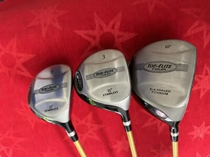 Top Flite Tour Forged 10*Driver 3 15* & #5 21* Wood SET Graphite Shaft Regular - Picture 1 of 6