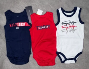 New blue, white, red Infant Tommy Hilfiger 3 pc set 6-9 months - Picture 1 of 3