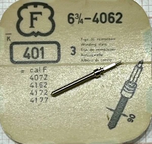 Winding stem Felsa 1 pcs cal 4062, 4072, 4162, 4172 4177 NOS Parts 401 Tige - Picture 1 of 1