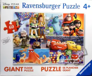 Ravensburger Disney Pixar Collage 60 Piece Floor Puzzle - Complete - Picture 1 of 3