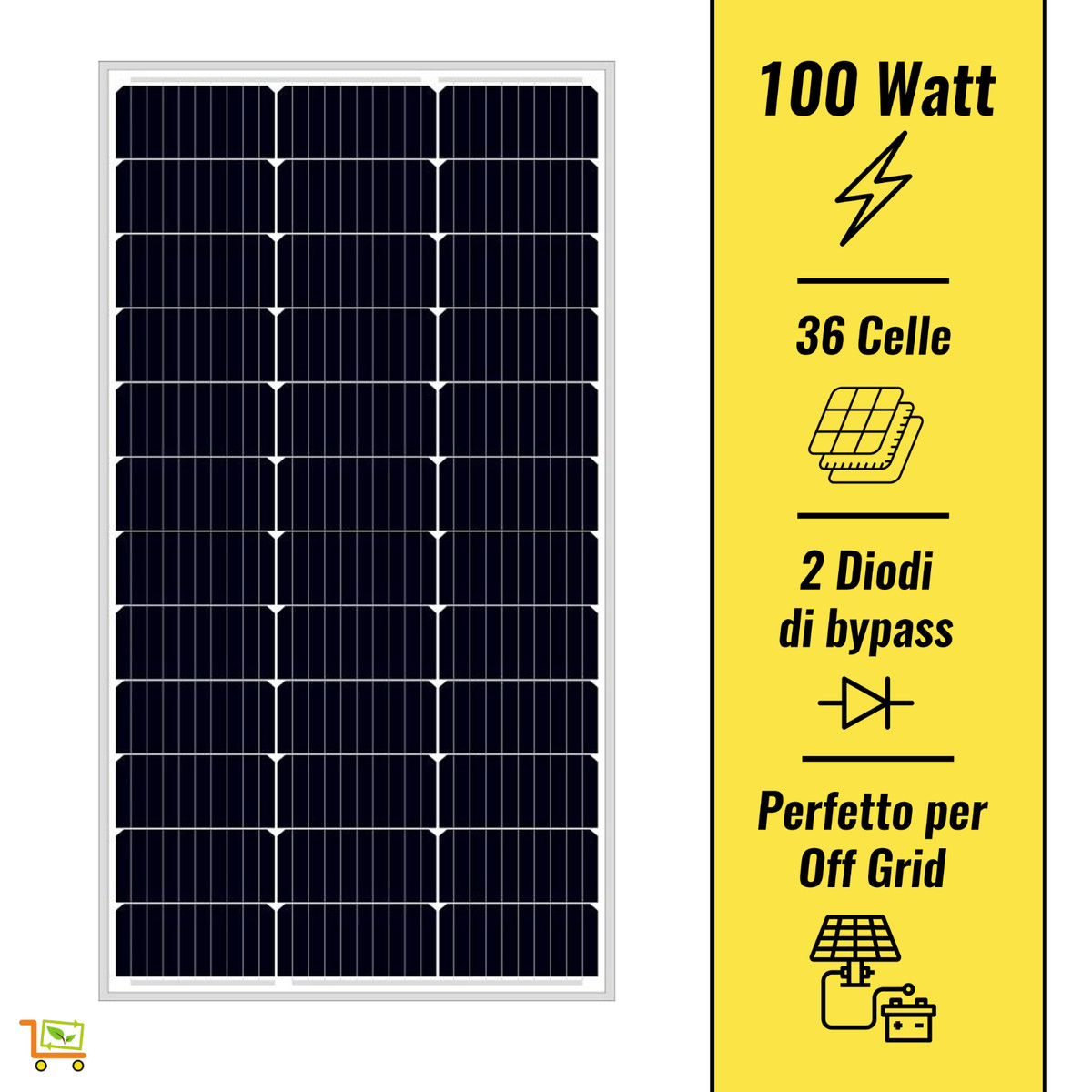 Kit Pannello Solare 30W 12V Portatile - Per Casa, Campeggio Ed Emergenze - Foto 11