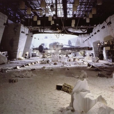 1/6th STAR WARS ESB Hoth Echo Base Hangar Bay IKEA Detolf 15x15 Diorama Backdrop - Image 1 of 4