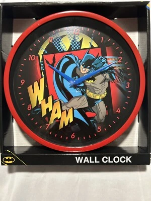 🔥🦇Batman rojo pared de 10 pulgadas 🕰️ 🔥 Foto 1 de 2