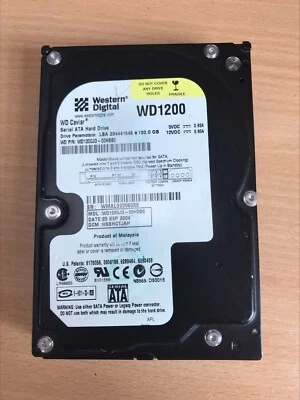 WESTERN DIGITAL CAVIAR  120GB SATA - WD1200JD-00HBB0 - Image 1 of 4