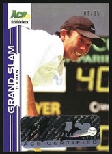 2013 Ace Authentic Grand Slam Purple #BATC1 Ti Chen Autograph /15