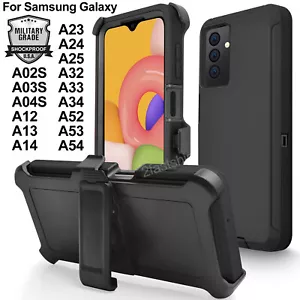 Per Samsung A02S A03S A04S A12 A13 A24 A32 A34 A35 A52 custodia antiurto clip da cintura - Foto 1 di 15