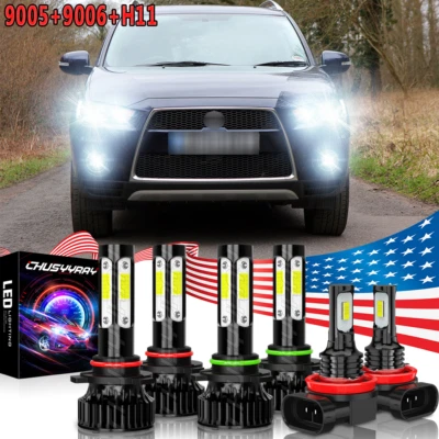 Faros antiniebla LED para Mitsubishi Outlander 2007-2013 Foto 1 de 4