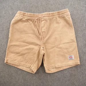 Misfit Mad Minds Shorts Mens Small Beige Corduroy Elastic Waist Drawstring - Picture 1 of 14