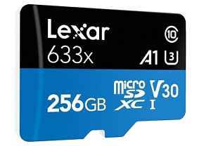 Lexar Haute Performance 256GB Micro SDXC ™ 100MB/S 633x UHS-I C10 U3