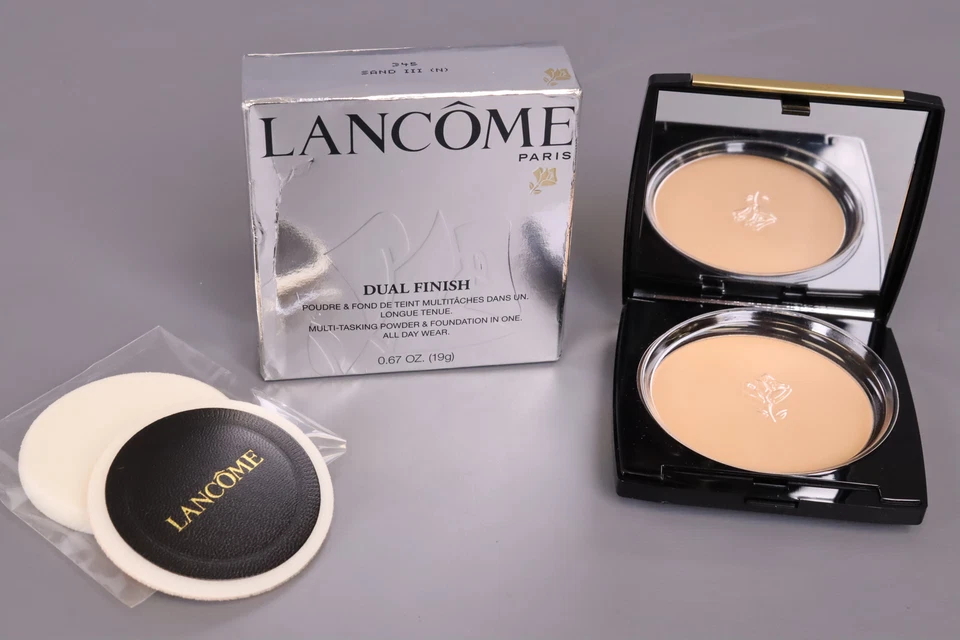 Lancome Dual Finish Powder Foundation Makeup - Matte Sand III Full Size Boxed
