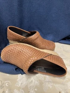 LL Bean Größe 10 geflochtene Leder Clogs  - Bild 1 von 24