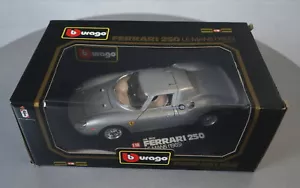 Burago 1/18 Ferrari 250 Le Mans (1965) Silber 3033 Die-Cast Modell Auto NEU OVP - Bild 1 von 3