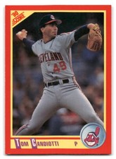 Tom Candiotti 1990 Score #269 Cleveland Indians BASEBALL