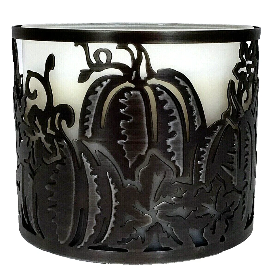 RICH BRONCEED PUMPKIN Parche Jardín 3 Mechas Candelabro Baño y Cuerpo Funciona Usado en Excelente Condición Foto 1 de 4