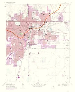 Mapa topográfico - Amarillo Texas East Quad - USGS 1975 - 23 x 28,08 - Imagen 1 de 20