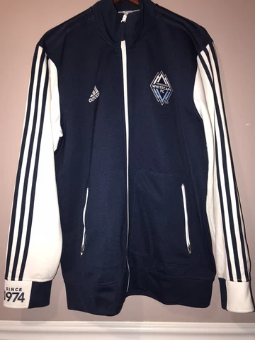 ADIDAS VANCOUVER WHITECAPS FC SOCCER TRACK JACKET XL since 1974 Cover