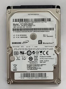 ST1000LM0024, PN: HN-M101MBB/LC2, FW: 2BA30001, Samsung 1Tb 2.5" SATA HDD - Picture 1 of 2