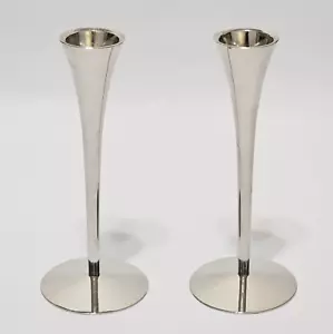 2 portacandele Mid-Century 1965 ARTHUR SALM 6" design USA in attesa di brevetto - Foto 1 di 10
