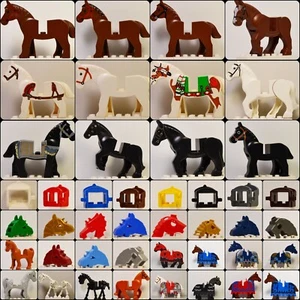 LEGO Horse Animal Accessories Lot Castle Western Saddle Armor Choose Yours - Picture 1 of 106
