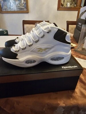 Size 11 - Reebok Question Mid Respect My Shine - Image 1 of 4