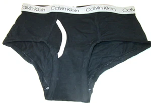 CALVIN KLEIN Boy's Cotton BRIEF Underwear-1 pr-BLACK-sz XL 16/18-NWOT-cotton ble - Picture 1 of 4