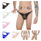 Sexy Men's Lace Lingerie See Through Underpants Exotic Side Open Buckle G String