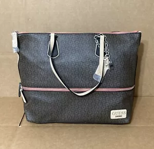 Guess Willowbrook Shoulder Bag Purse Monogram Pattern Handbag Tote - Picture 1 of 24