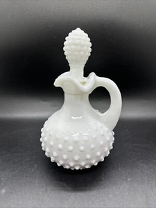 Botella Avon vintage con tapón blanco Hobnail vidrio de leche viento lunar aceite de baño - Imagen 1 de 14