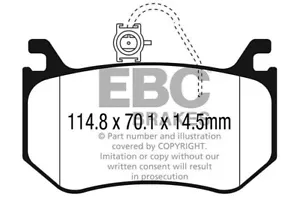 Bremsbeläge hinten EBC Yellowstuff Alfa Romeo Giulia Stelvio 2.9 V6 QV - Bild 1 von 3