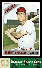 1966 Topps - Johnny Callison - #230  Philadelphia Phillies GD/GD+