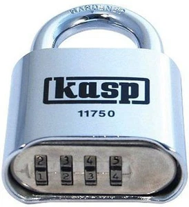 6x KASP VORHÄNGESCHLOSS ZAHLENSCHLOSS MASSIV 11750 AUSSEN SICHERHEIT SCHLOSS SCH - Bild 1 von 2
