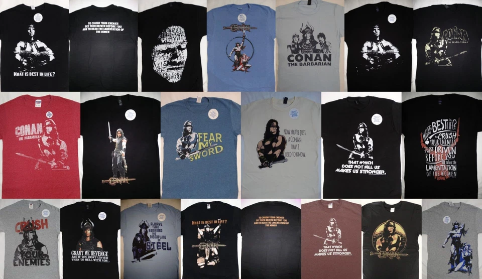 Conan the Barbarian Movie Arnold Schwarzenegger T-Shirt - image 1 of 1