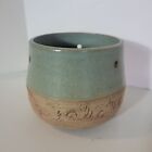 Vintage Handmade Artisan Celadon Green Ceramic Pottery Small Unique 5" Planter P
