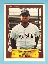 1990 ProCards RC Bernie Williams Albany Yankees #1179 ⚾