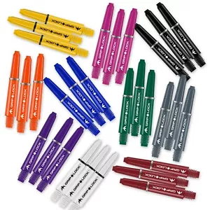 Darts Stems Mission Griplock x 30 gemischte Farben Längen - 10 Sets Nylon - Bild 1 von 1