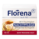 Florena Face Nachtpflege Sheabutter Arganöl Gesicht Feuchtigkeitspflege 50 ml