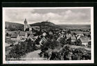 Ansichtskarte Sandbach / Odw., Ortsansicht mit Burg Breuberg 