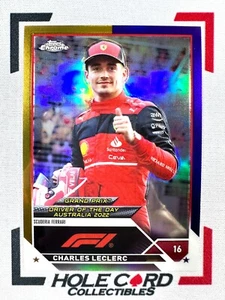 CHARLES LECLERC 2023 Topps Chrome Formula 1 F1 #168 Gold Purple Refractor (1) - Picture 1 of 2