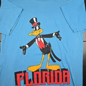 Vinatge 1989 Daffy Duck Florida Single Stitch T-Shirt, Sz XL (21x31") - Picture 1 of 5