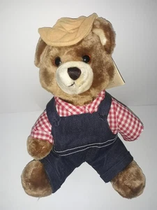 Del Monte Brawny Teddybär Plüsch sitzend 12 Zoll Vintage 1985 Dakin mit Etikett - Bild 1 von 8