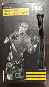 EVERLAST MUÑEQUERA DE BOXEO BOLSA PESADA GUANTES NEGROS PEQUEÑOS/MEDIANOS - Imagen 1 de 4