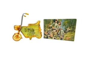 VINTAGE GLASS MOTORCYCLE BOTTLE COLOGNE FOR MEN AVON  FULL  - Picture 1 of 8