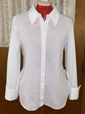 TOP CON BOTONES SOFT SURROUNDS~XL~BLANCO~MANGA LARGA~LADOS ACANALADOS~ Foto 1 de 4